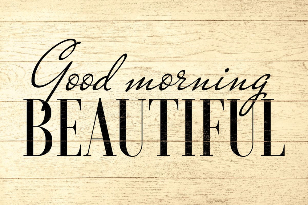 Good Morning Beautiful Typography
