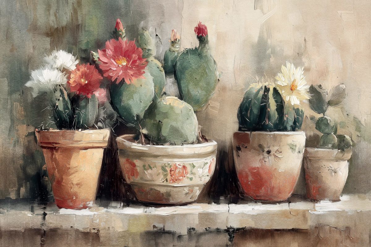 Potted Cactuses