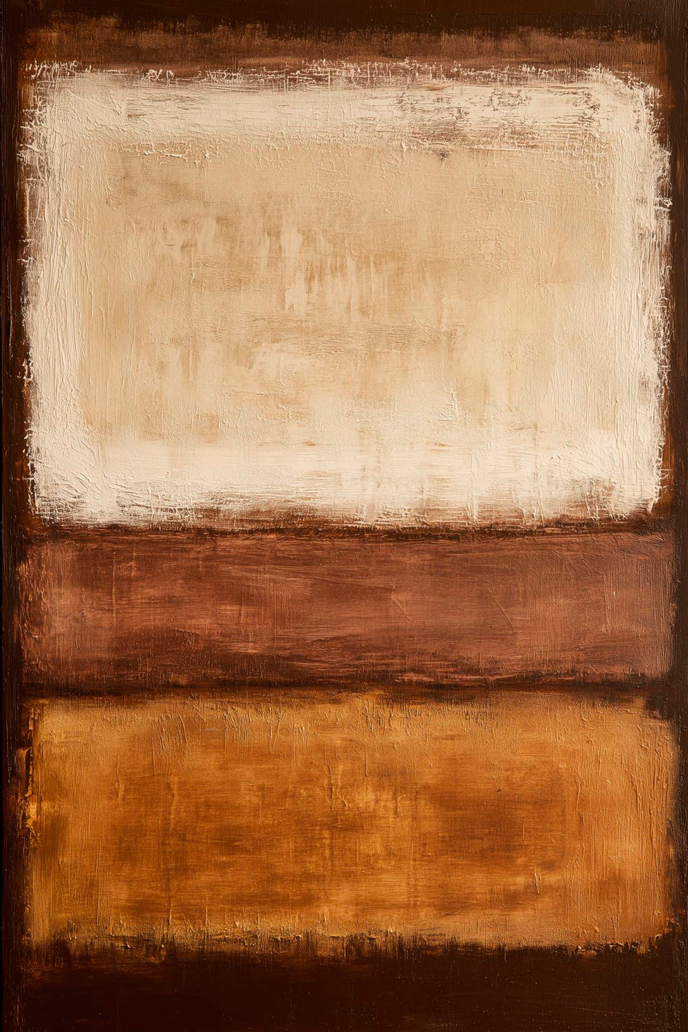 Warm Neutral Color Field Painting