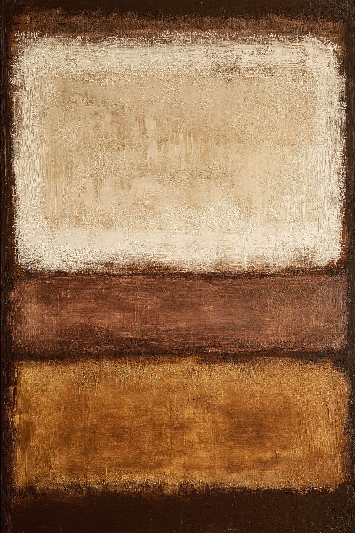 Warm Neutral Color Field Painting