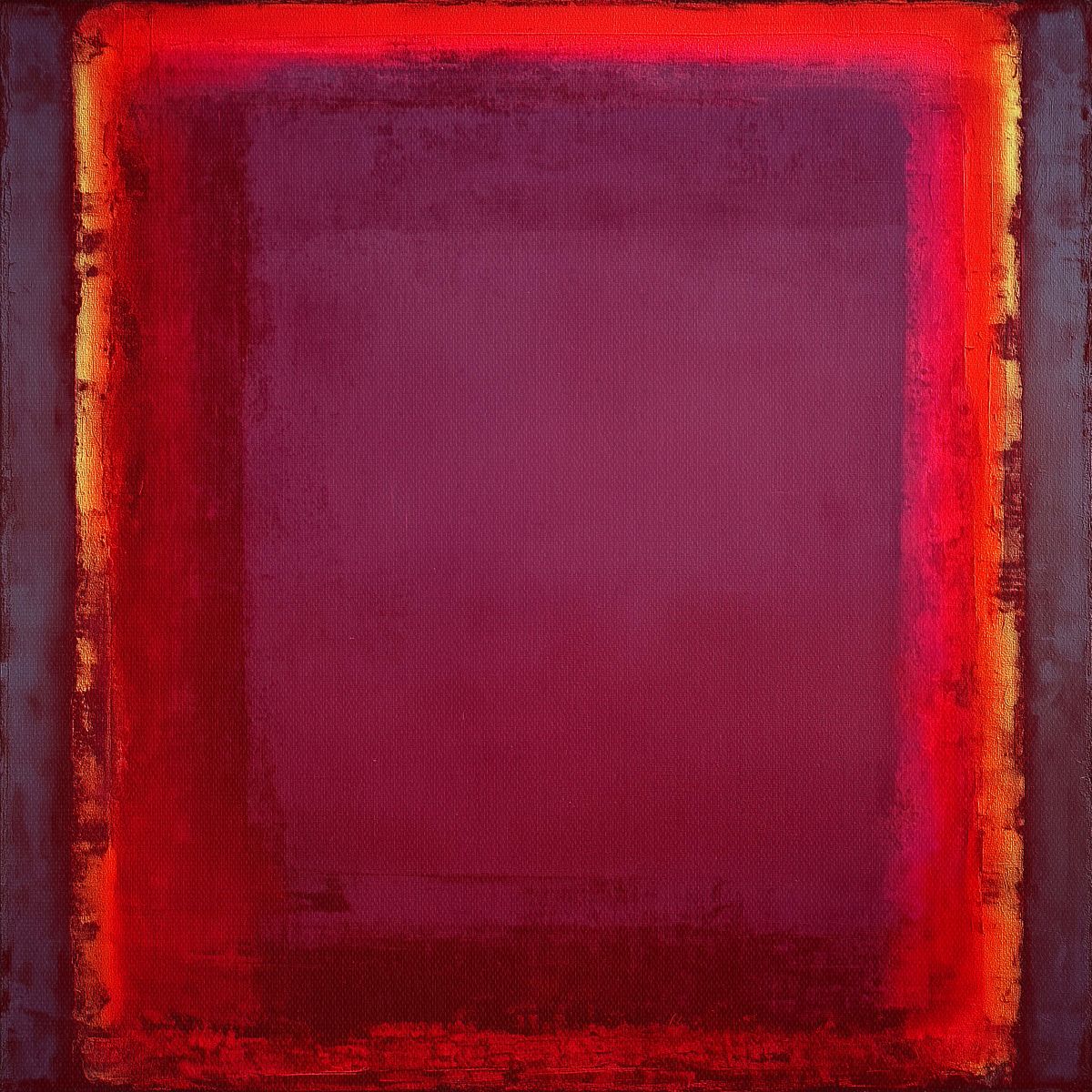 Deep Red Rothko-Style Abstract