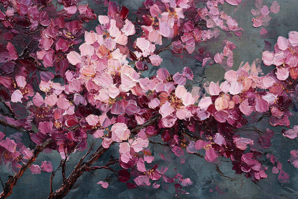 Impasto Cherry Blossoms