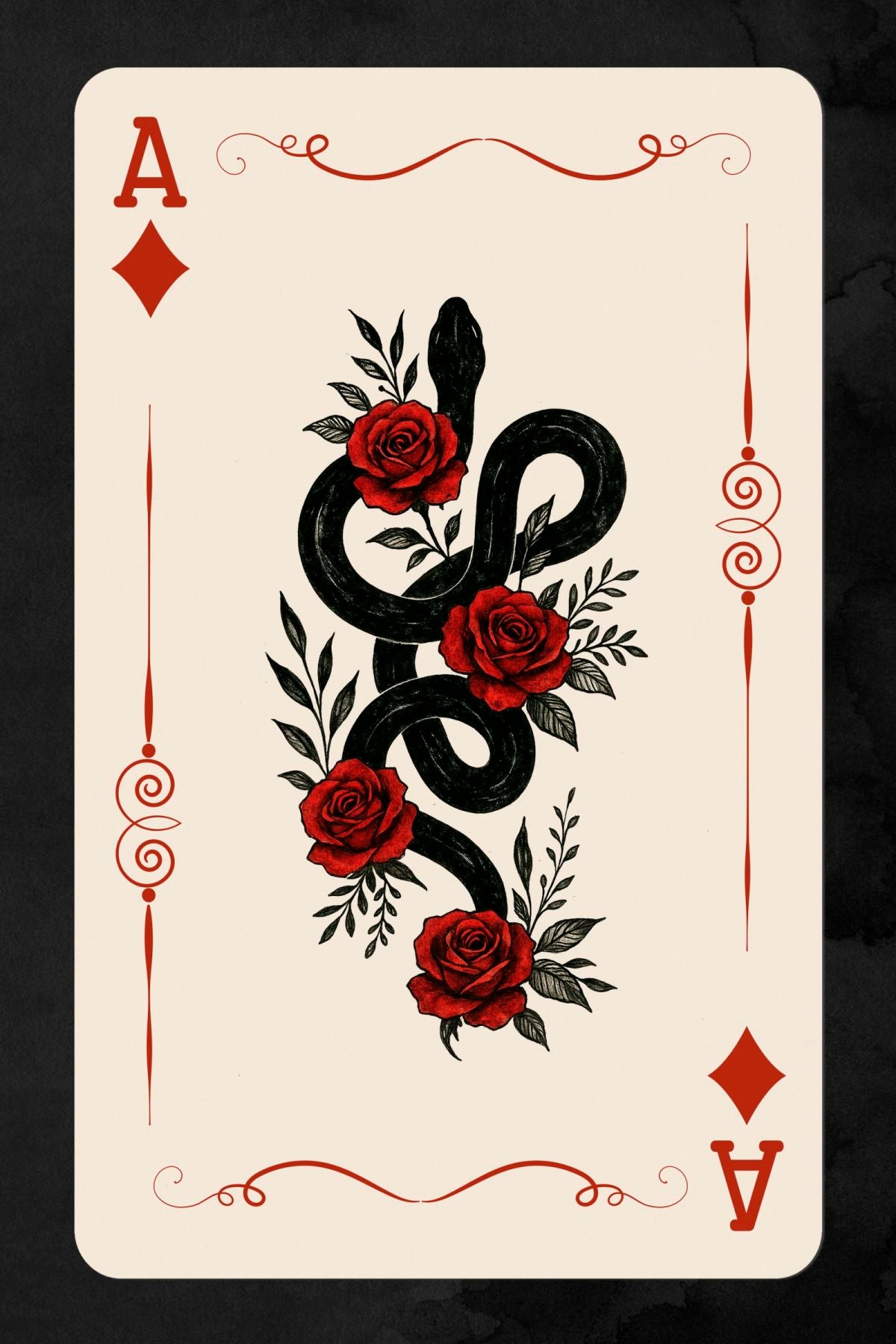Ace Of Diamonds - Serpent Rose