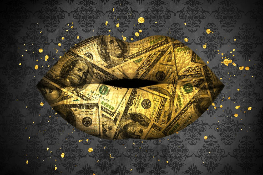Gold Money Lips