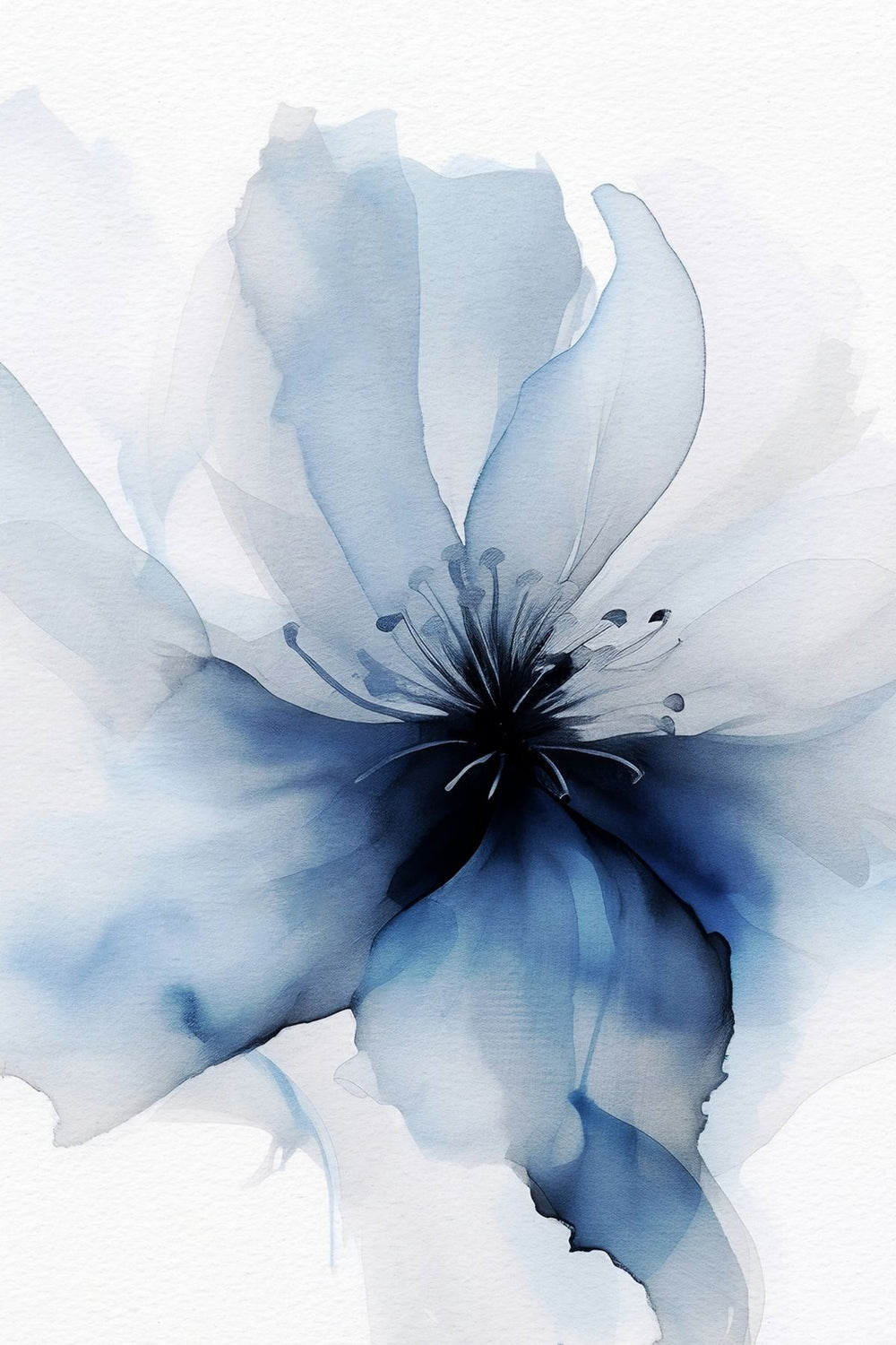 Delicate Blue Floral I