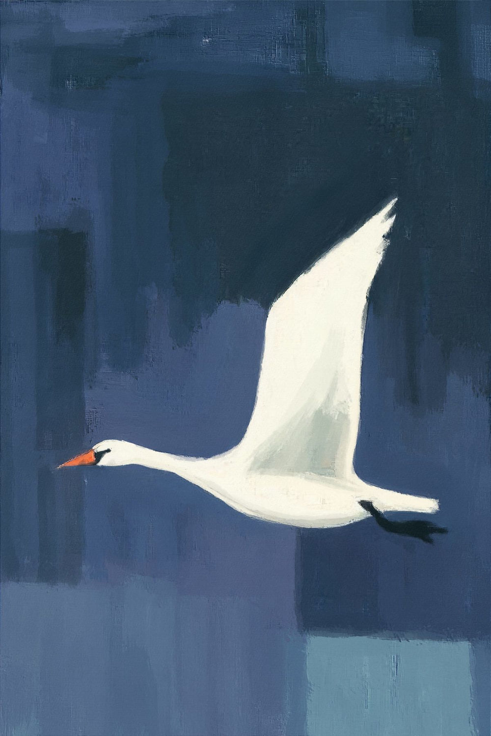 Flying White Swan