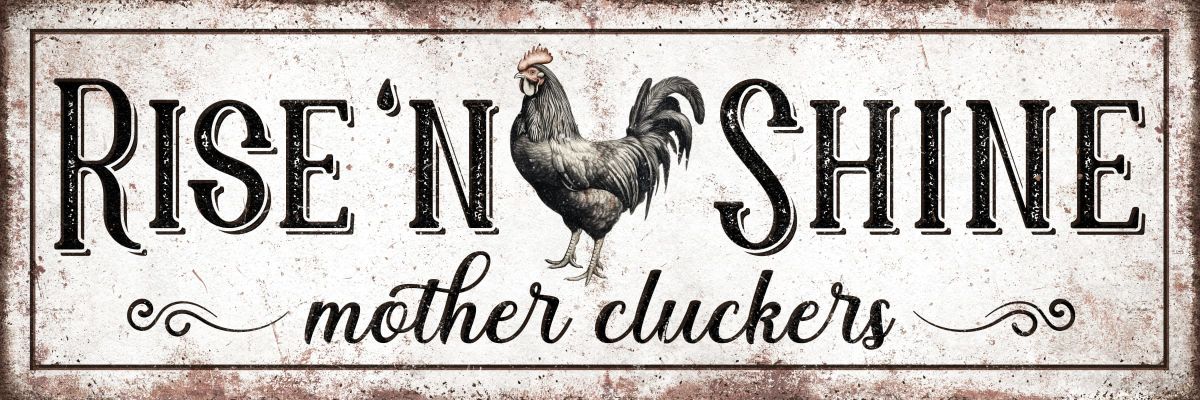 Rise And Sign Mother Cluckers Sign