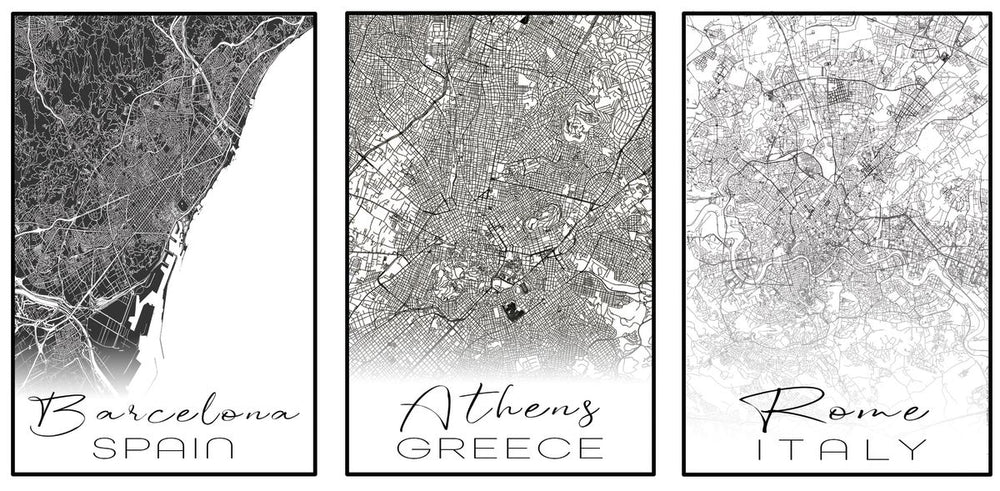 Southern Europe City Maps