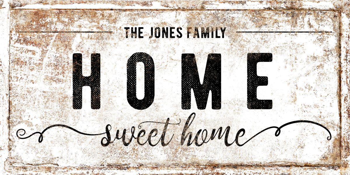 Jones Family Home Sign