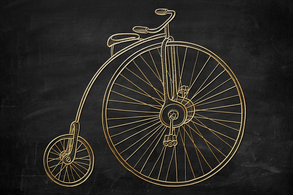 Penny Farthing Bicycle Illustration