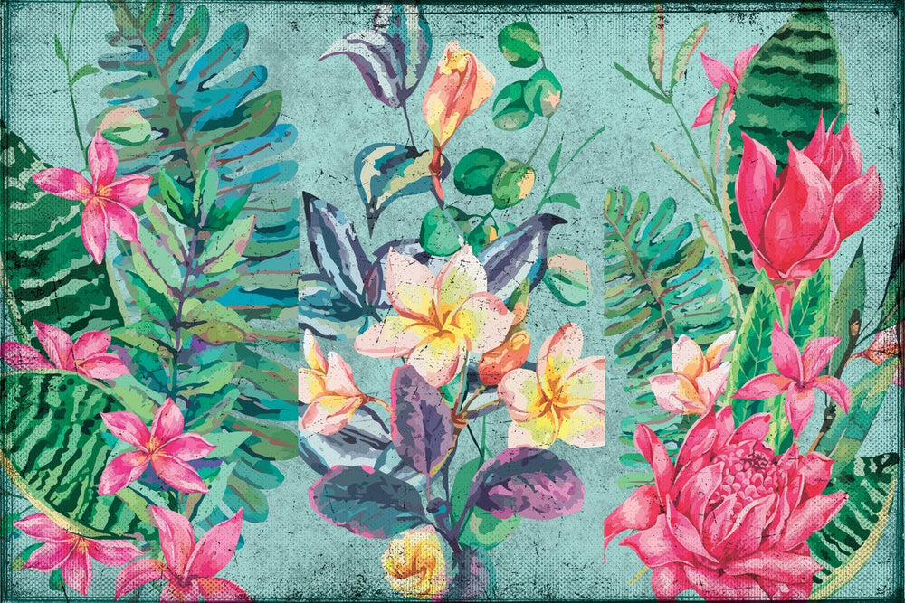 Vintage Tropical Flowers