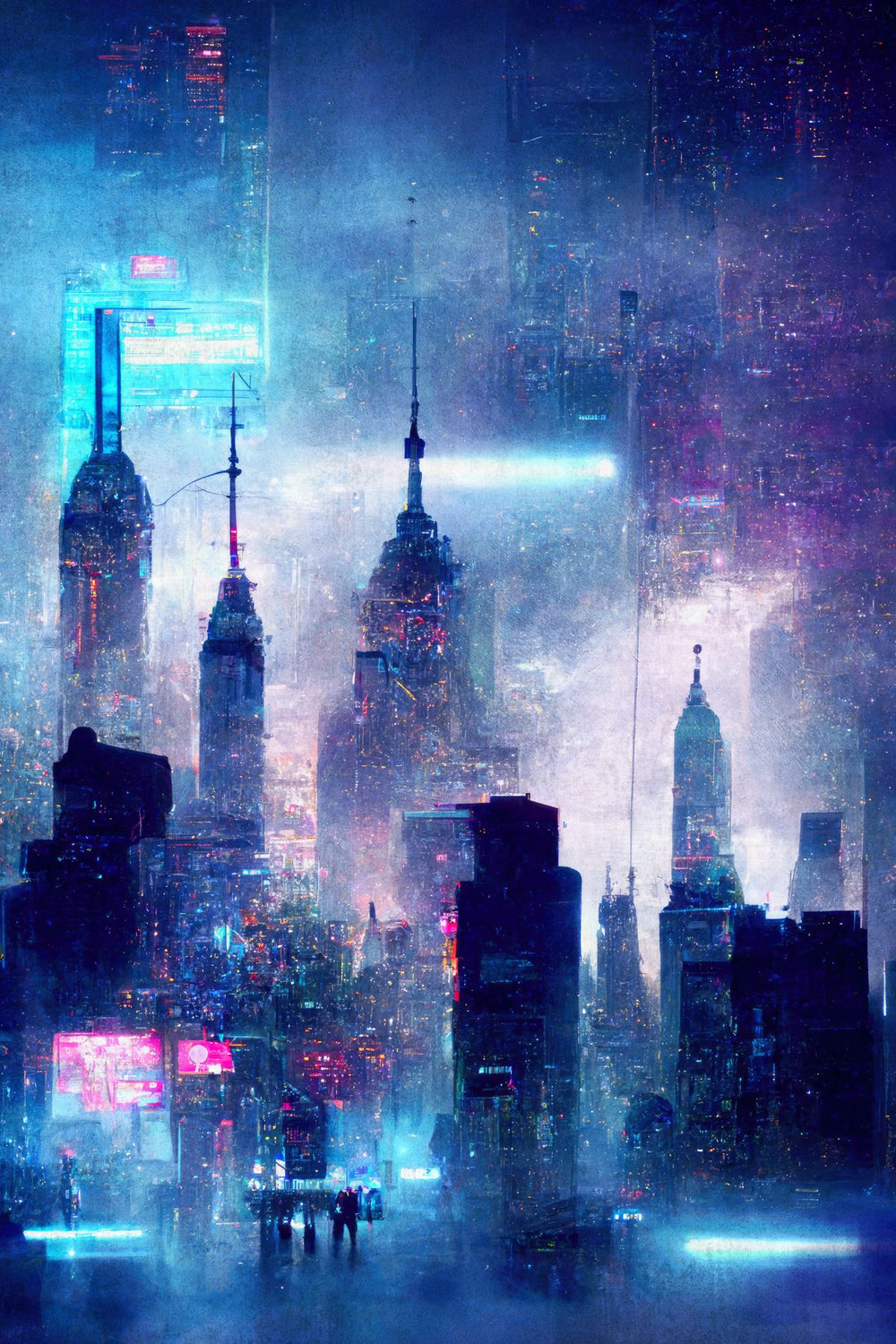 Neo-Futuristic Nightscape