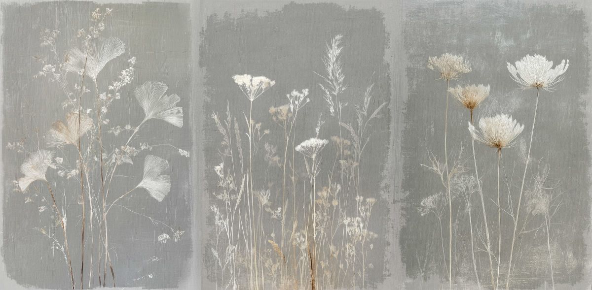 Dainty Flowers Triptych IV