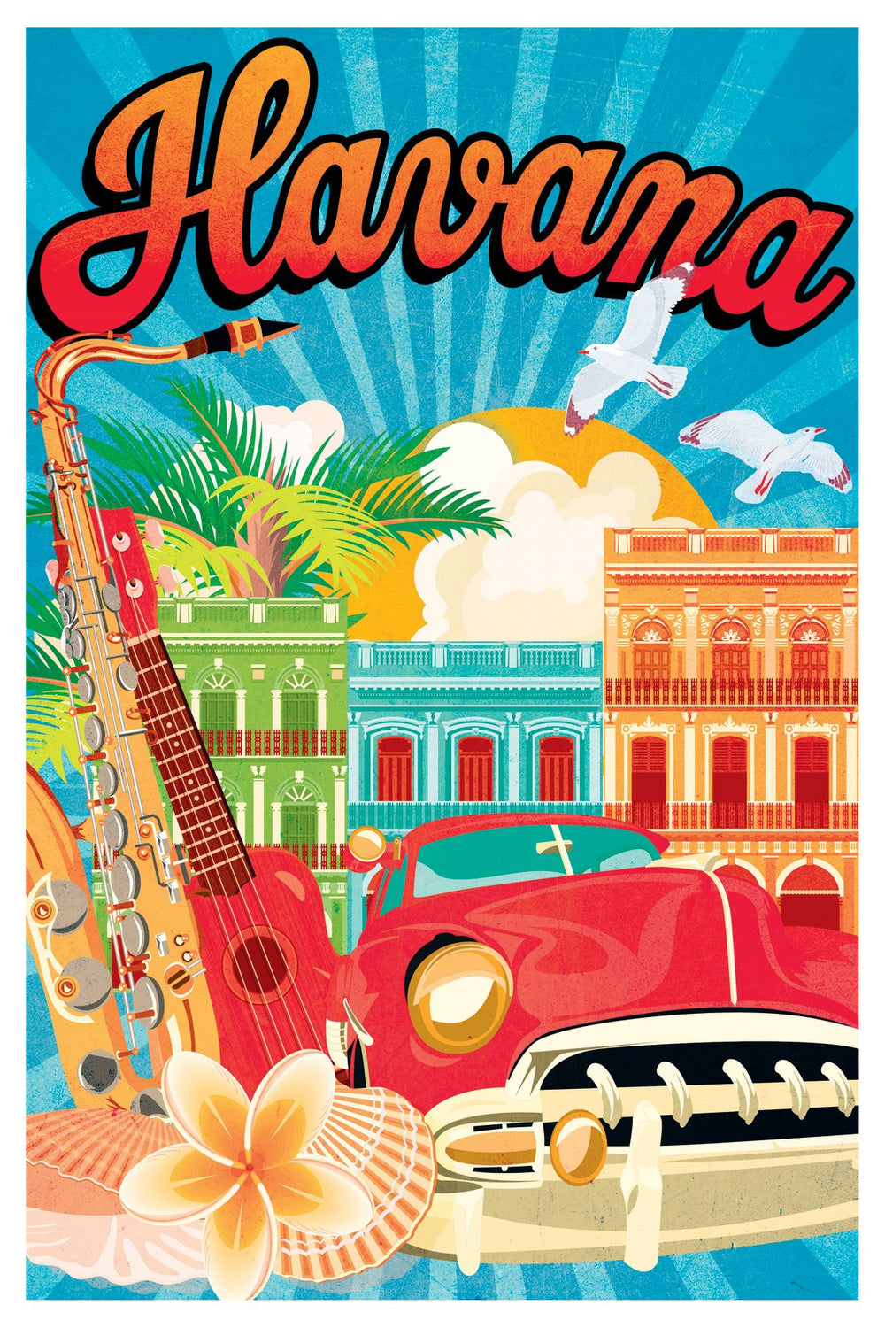 Havana Tourism Vintage Poster