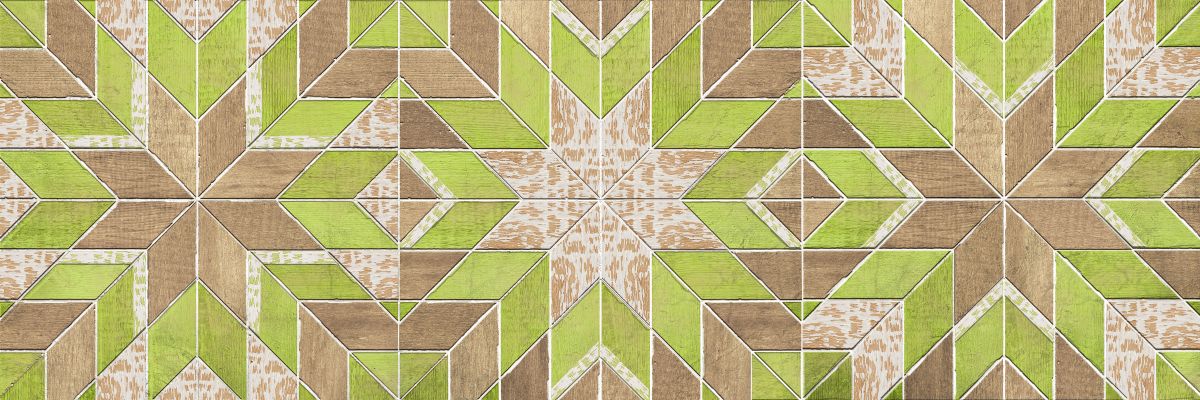 Green Wooden Tiles
