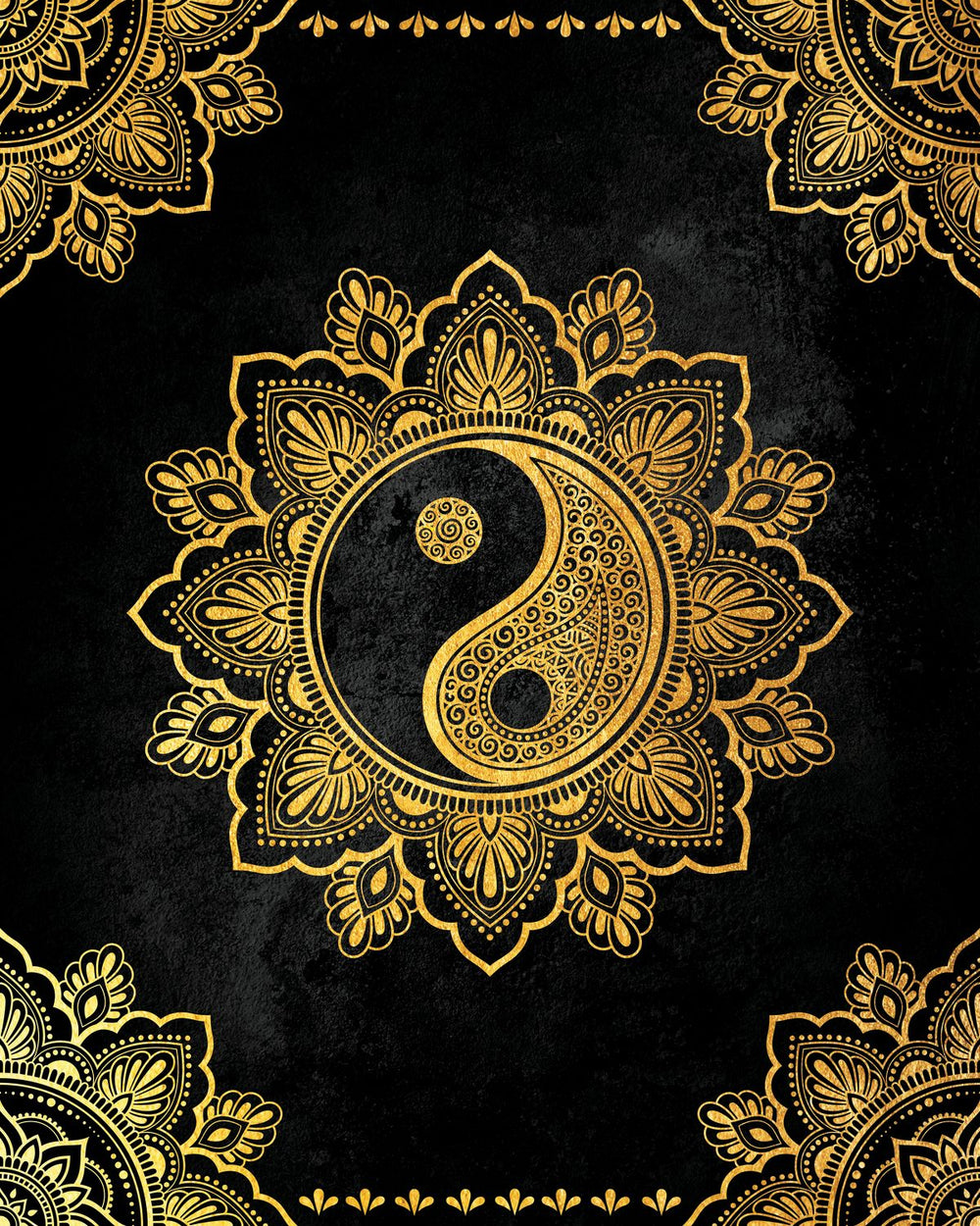 Golden Mandala Yin Yang