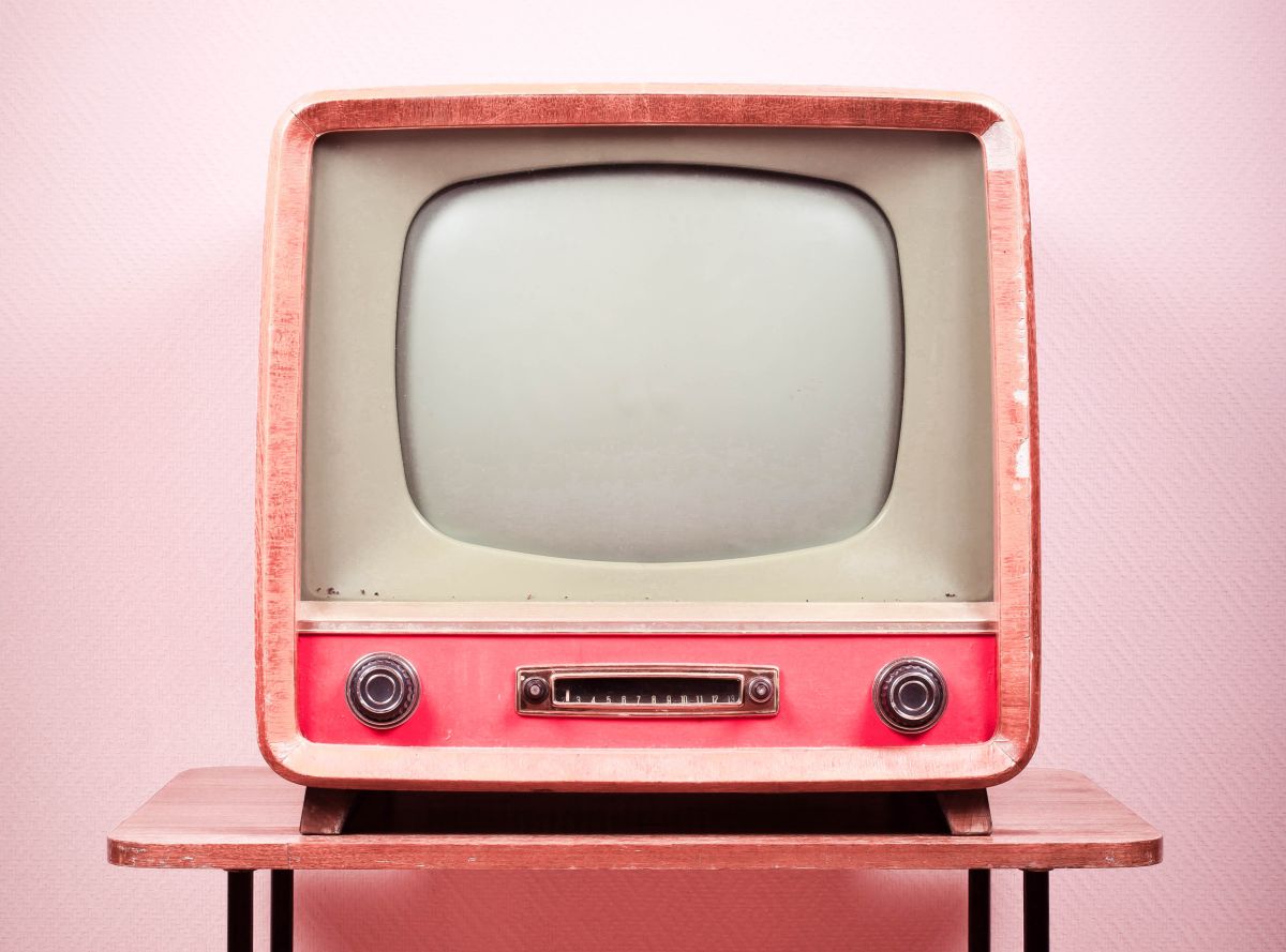 Vintage Pink Television