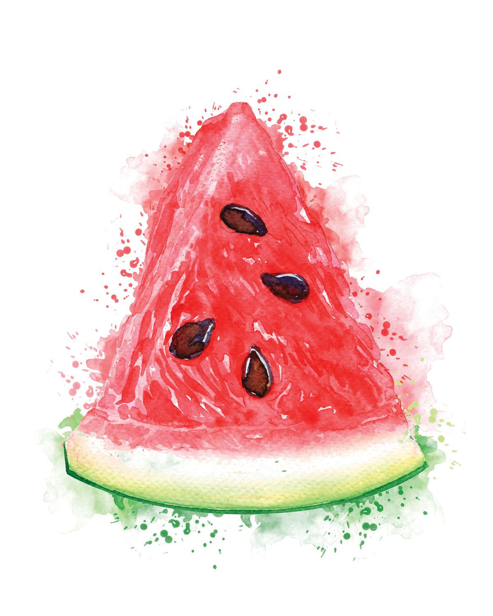 Sliced Watermelon Splatter