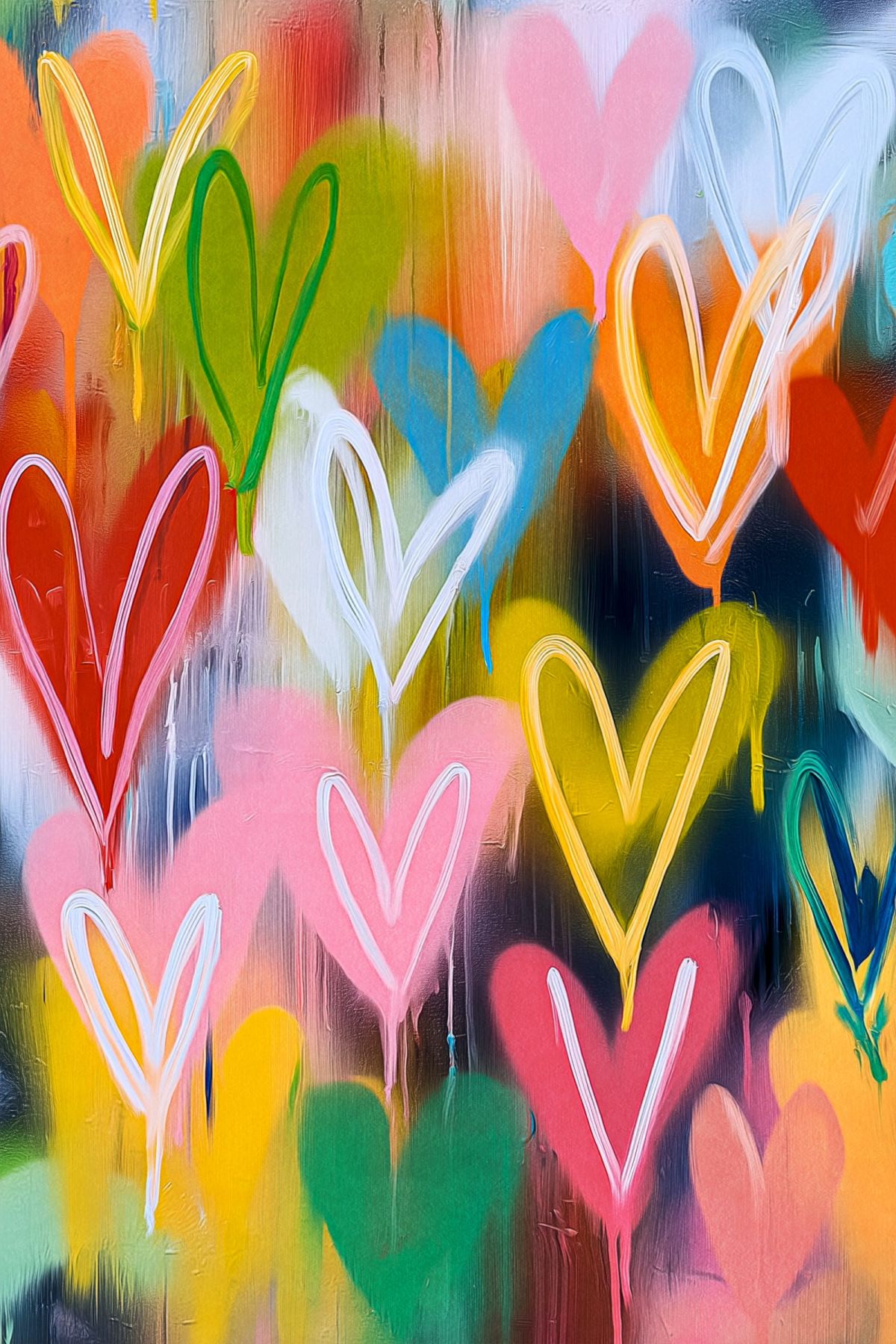 Heart Graffiti Colors