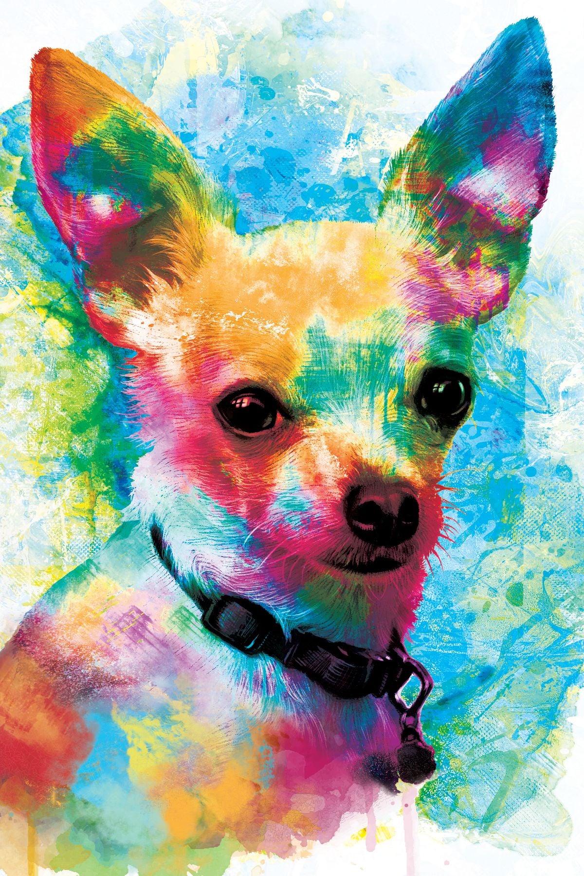 Chihuahua Paint Splash