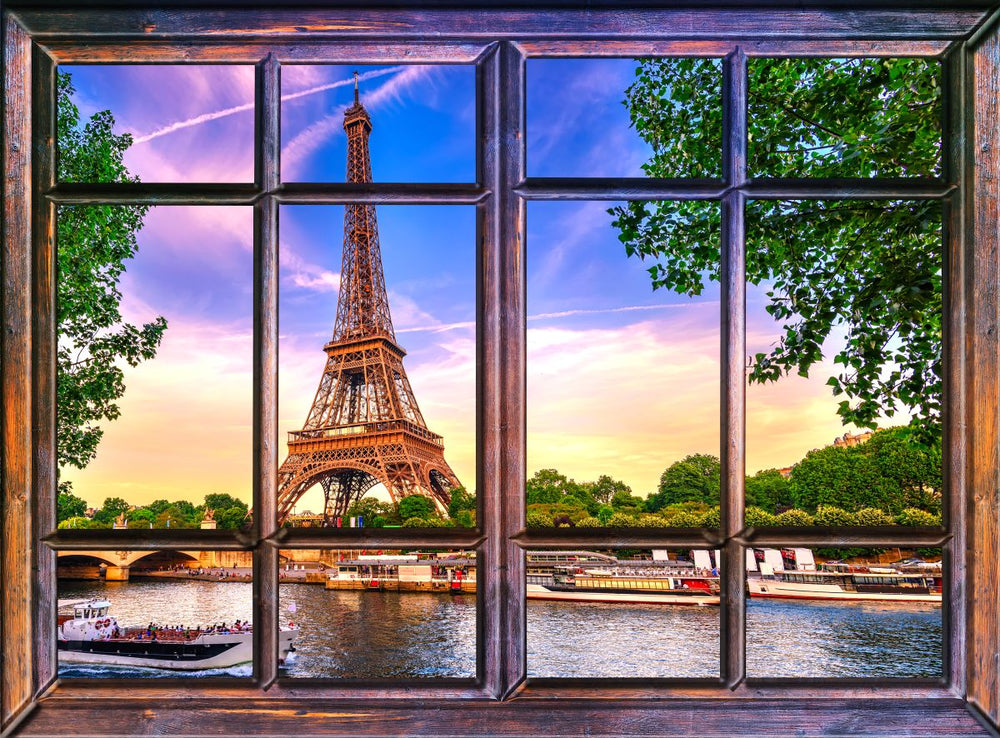 Window To Eiffel Tower