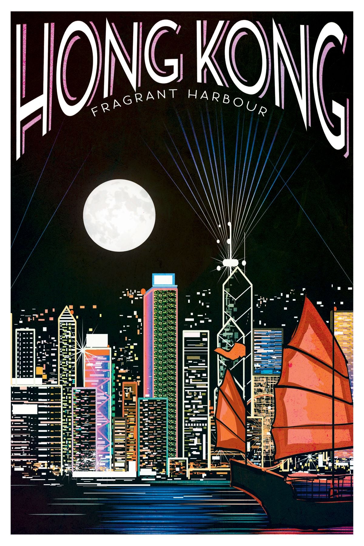Hong Kong Tourism Vintage Poster