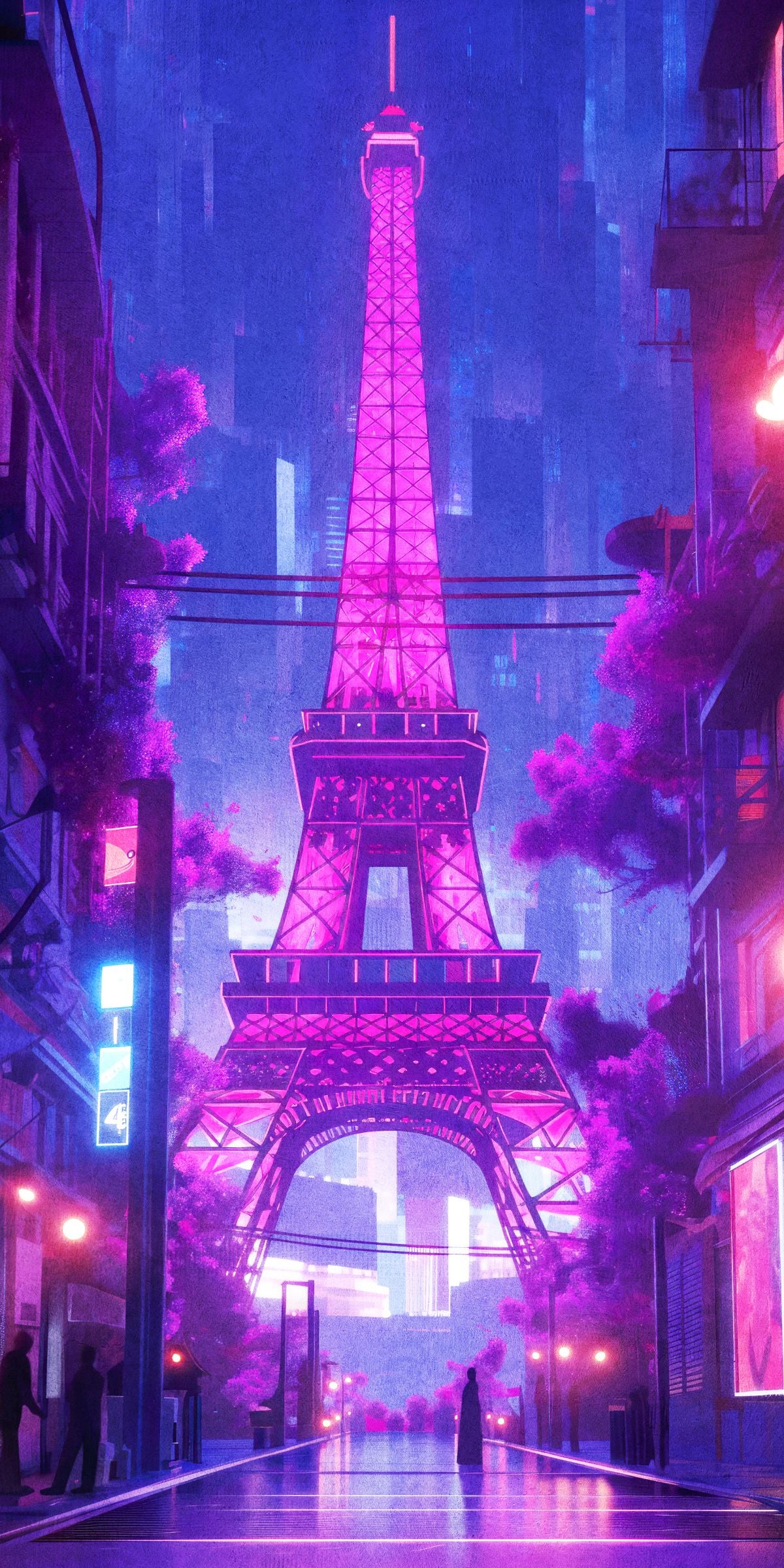 Cyberpunk Eiffel