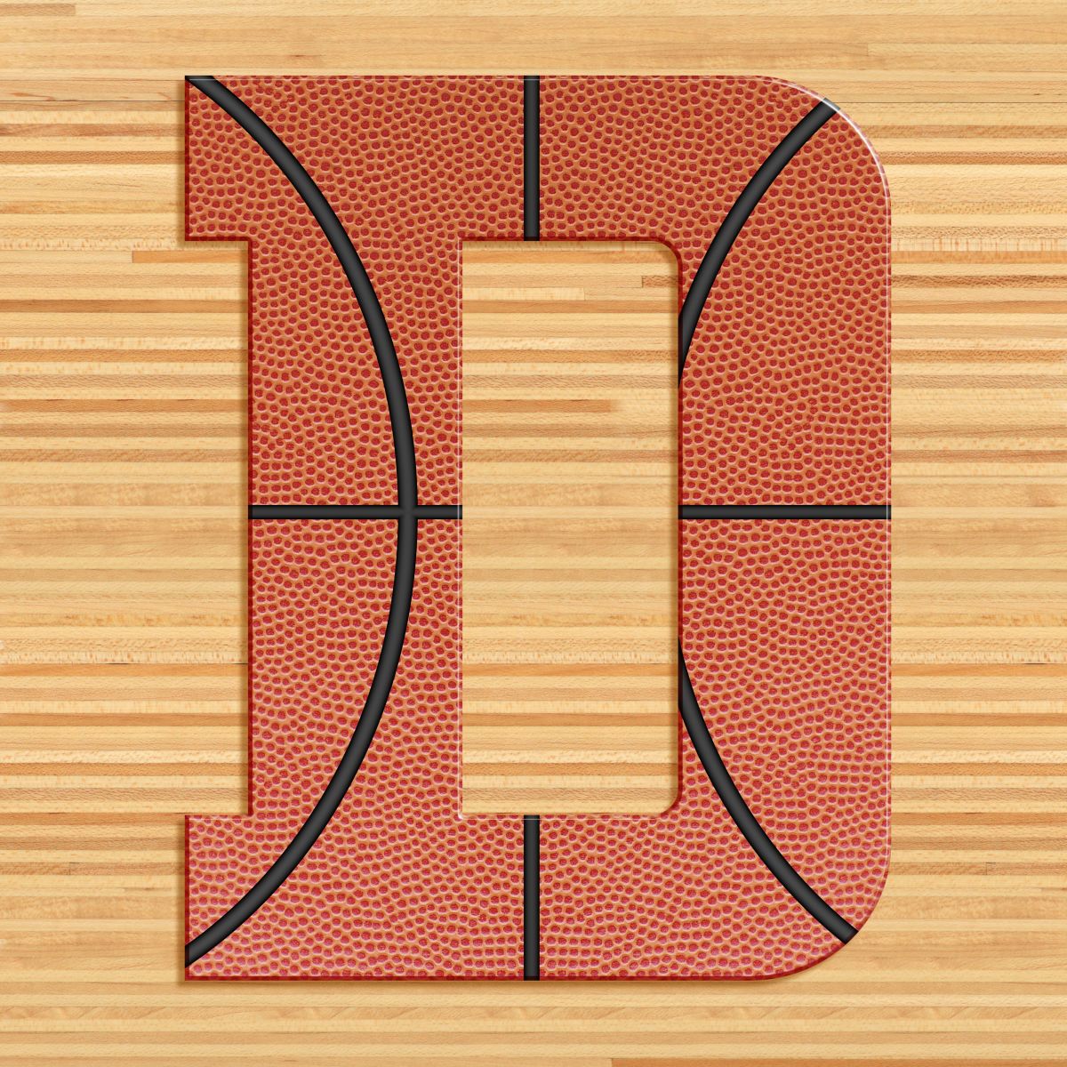 Basketball Letter D