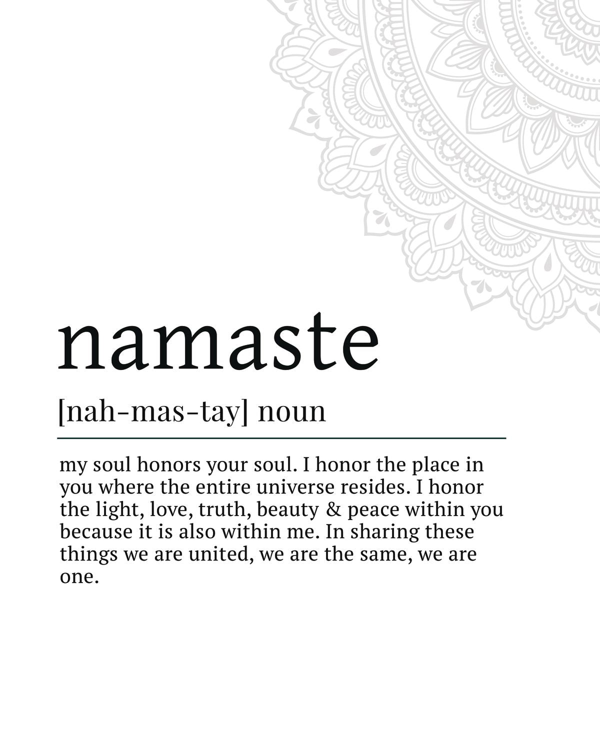Namaste Description