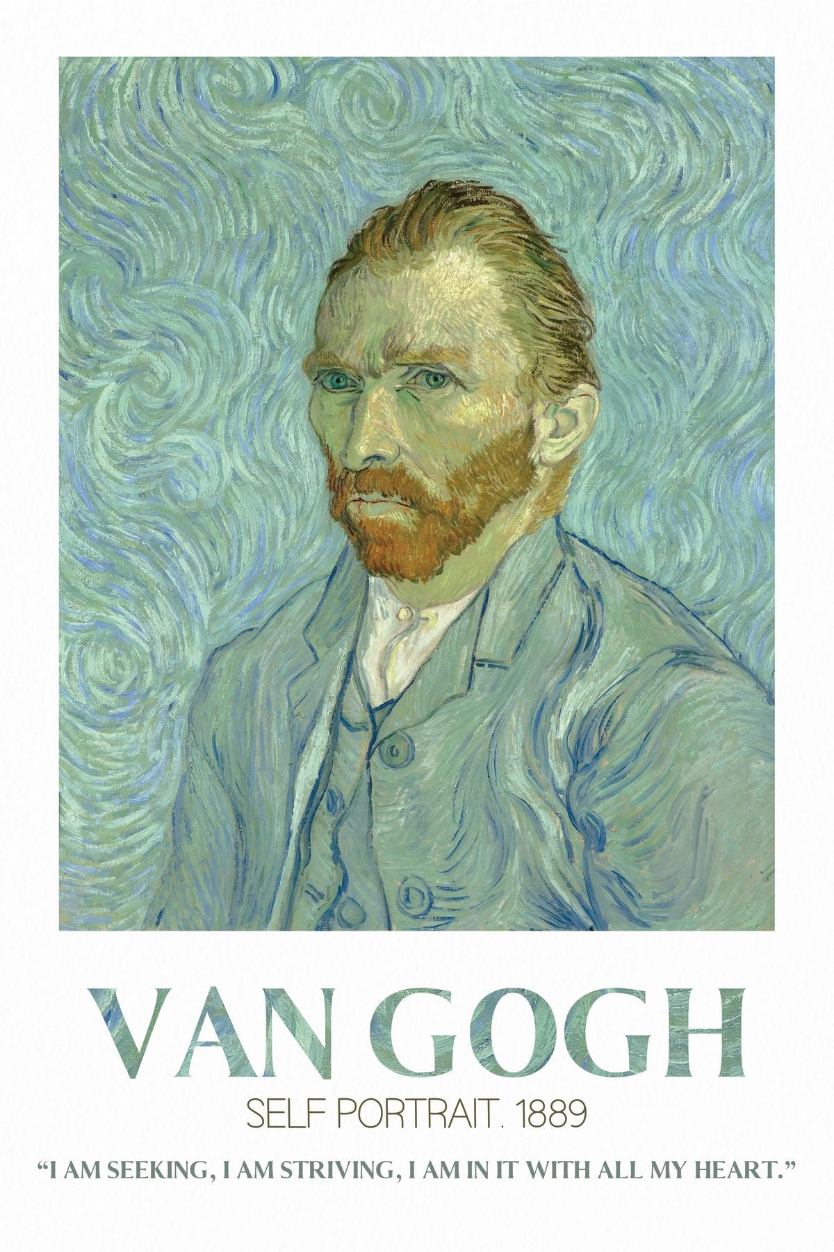 Self Portrait Van Gogh Exhibition Poster