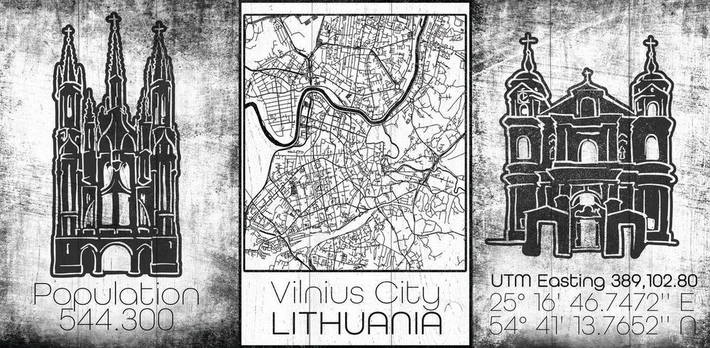 Vilnius Tourism Map