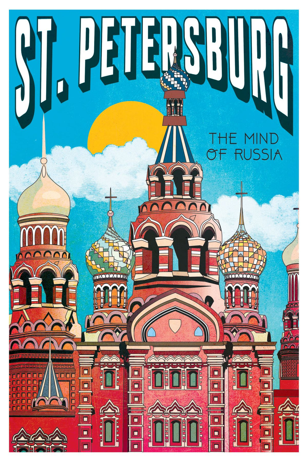 St. Petersburg Tourism Vintage Poster