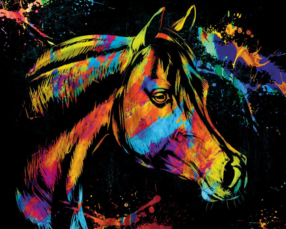 Colorful Horse Head