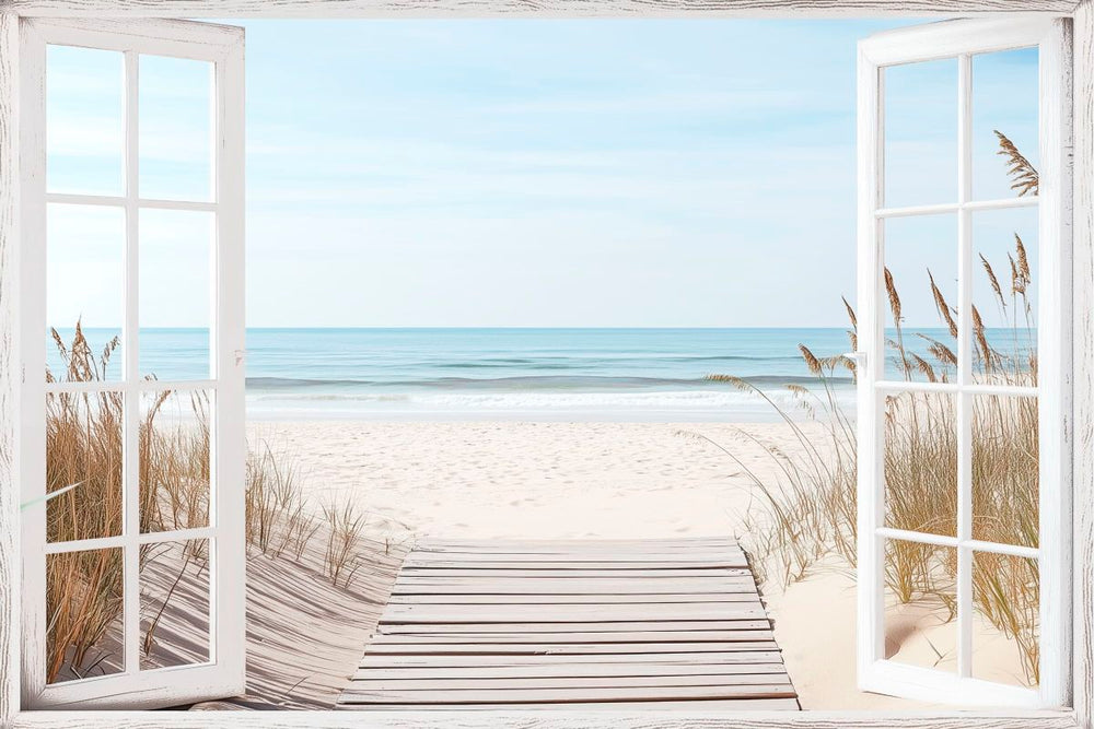 Coastal Peace Through The Window