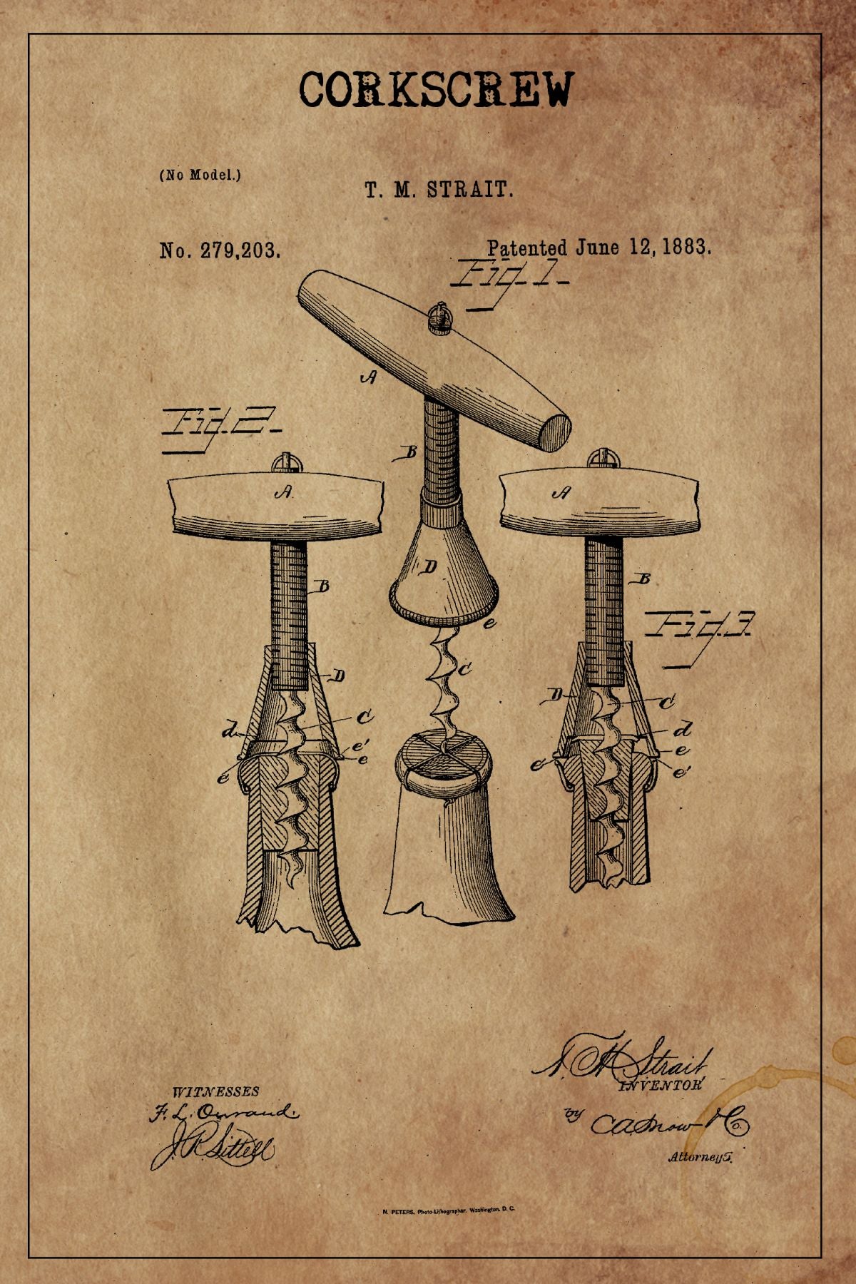 Corkscrew Patent