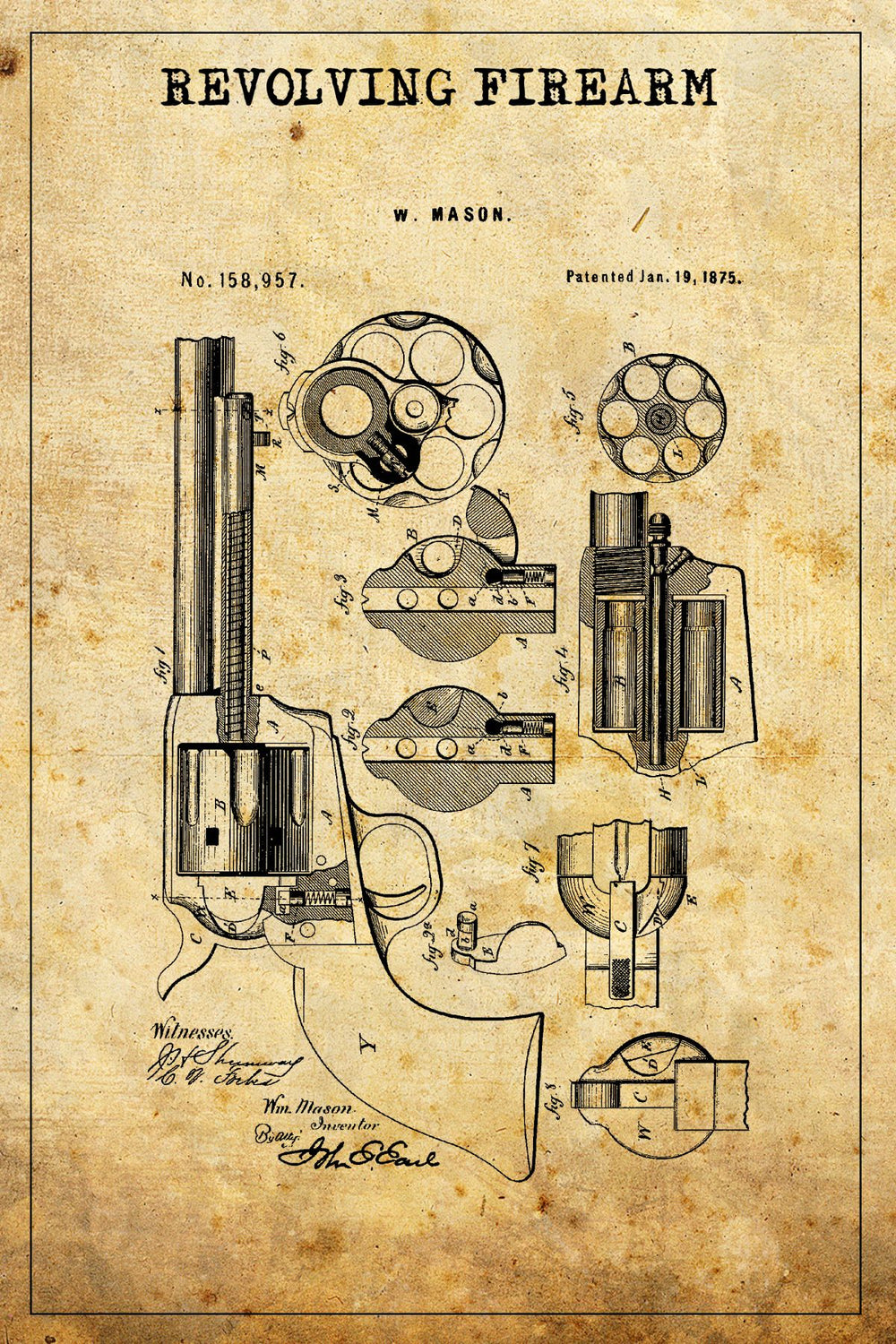 Revolving Firearm Patent