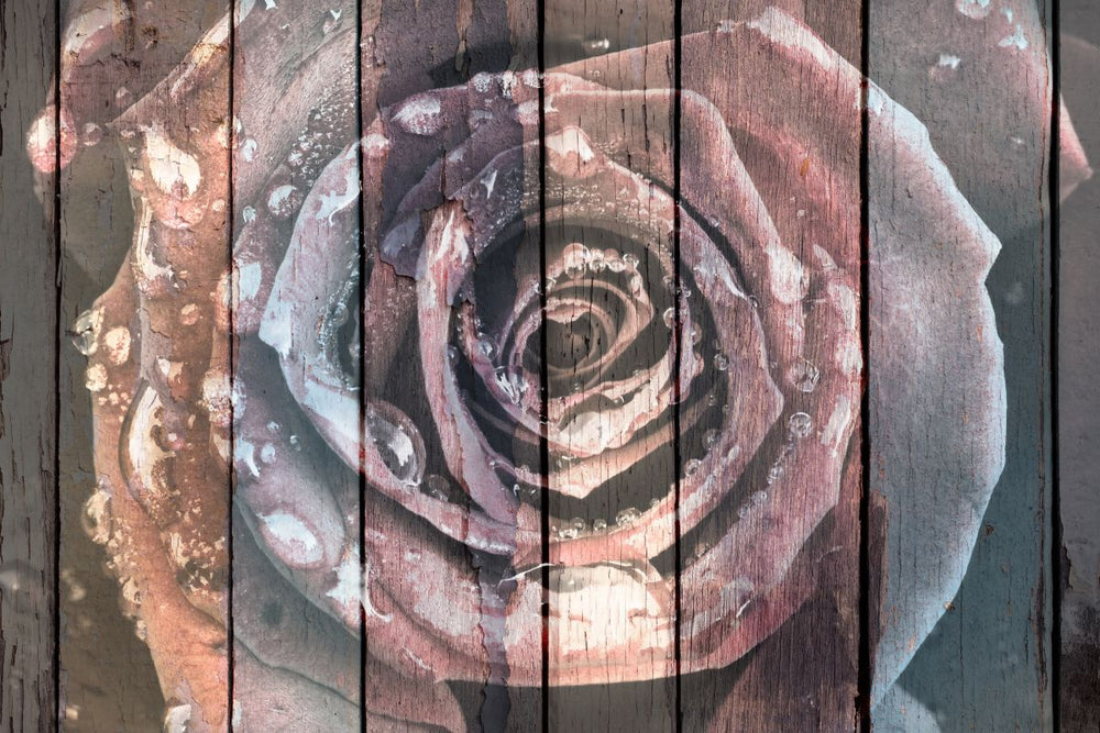 Colorful Wooden Rose