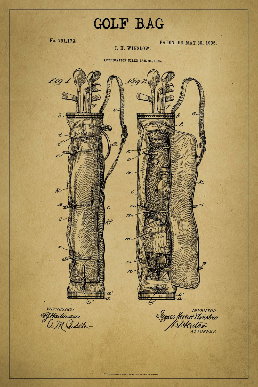 Golf Bag Patent