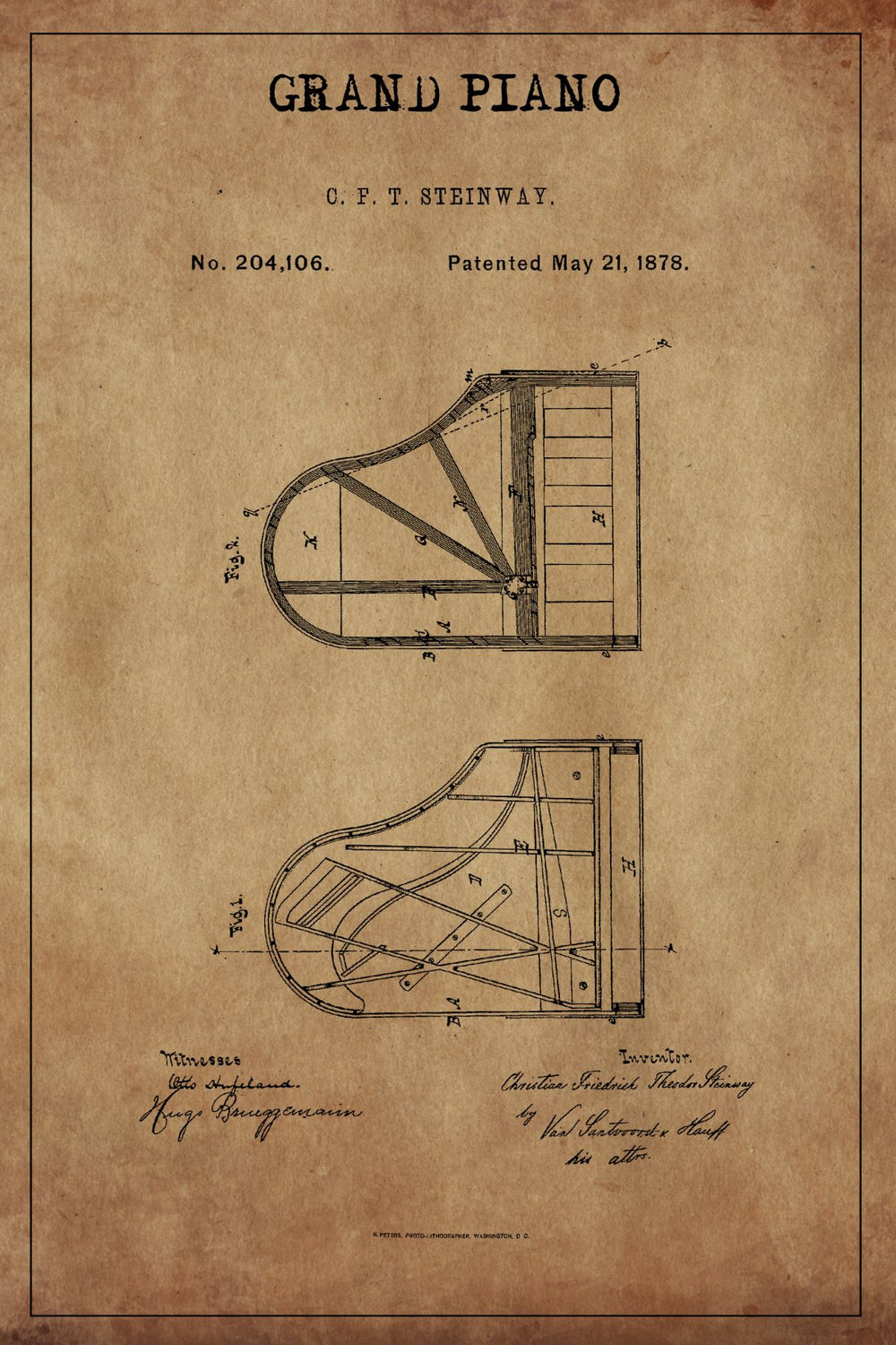 Grand Piano Patent