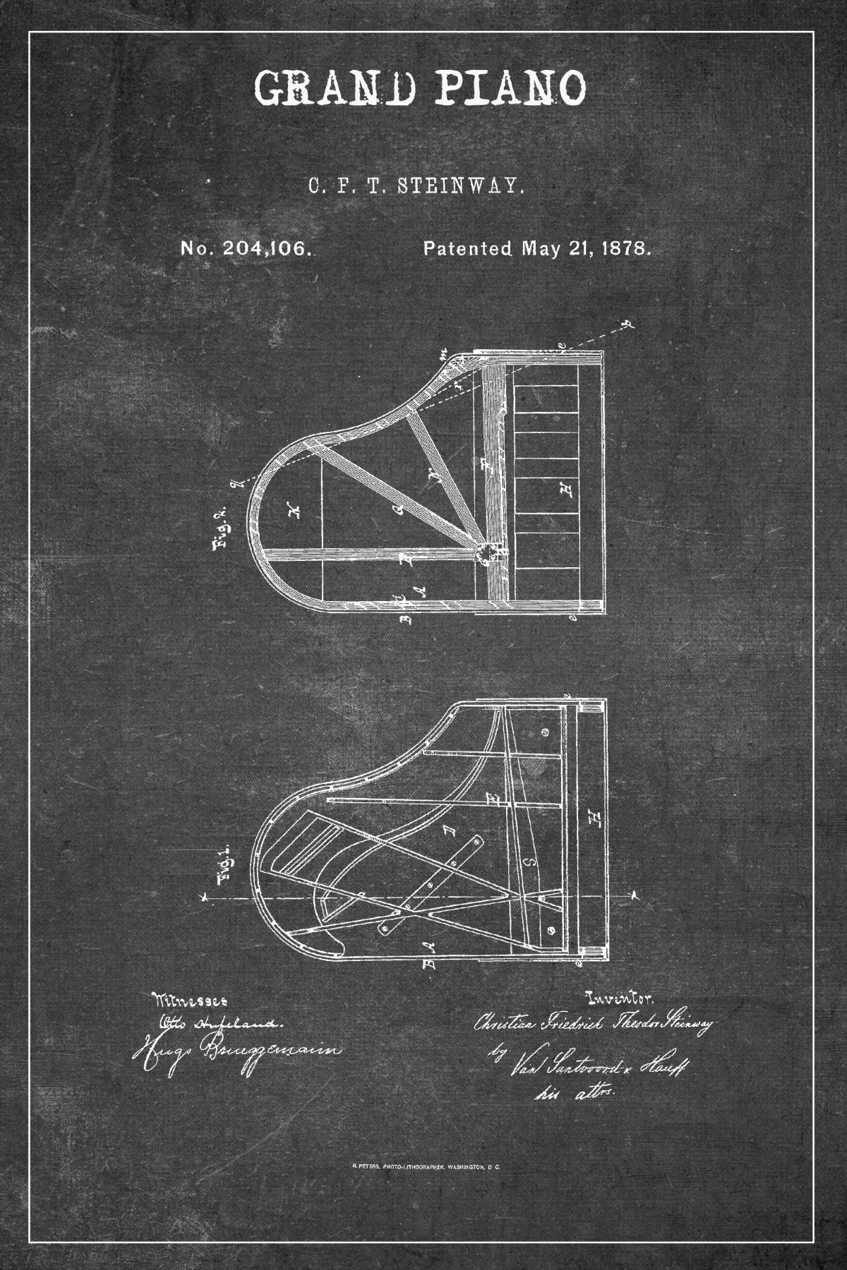 Grand Piano BW Patent