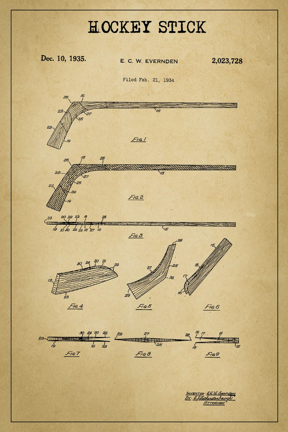 Hockey Stick Patent