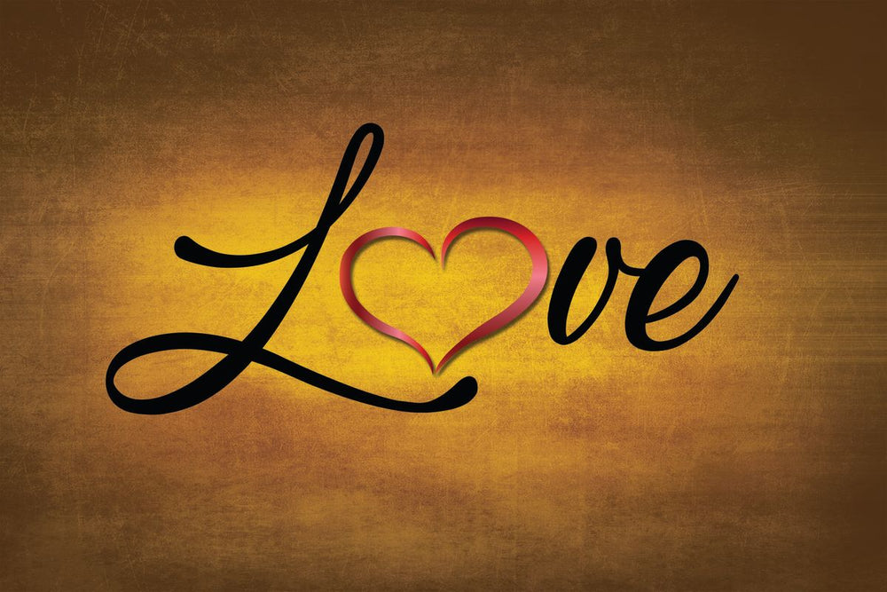 Golden Love Typography