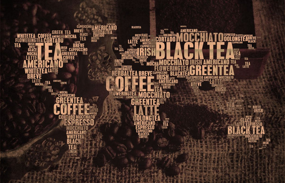 Tea Coffee World Map