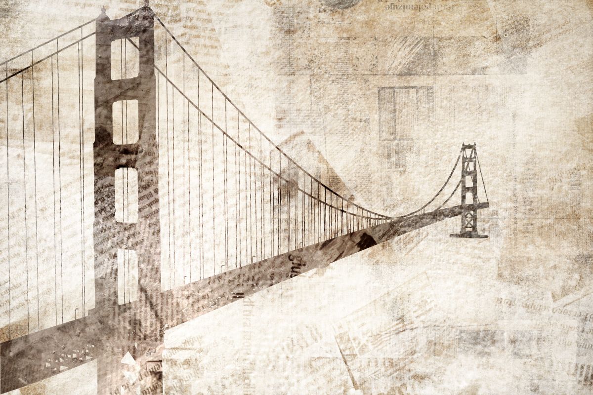 Golden Gate Bridge Grunge