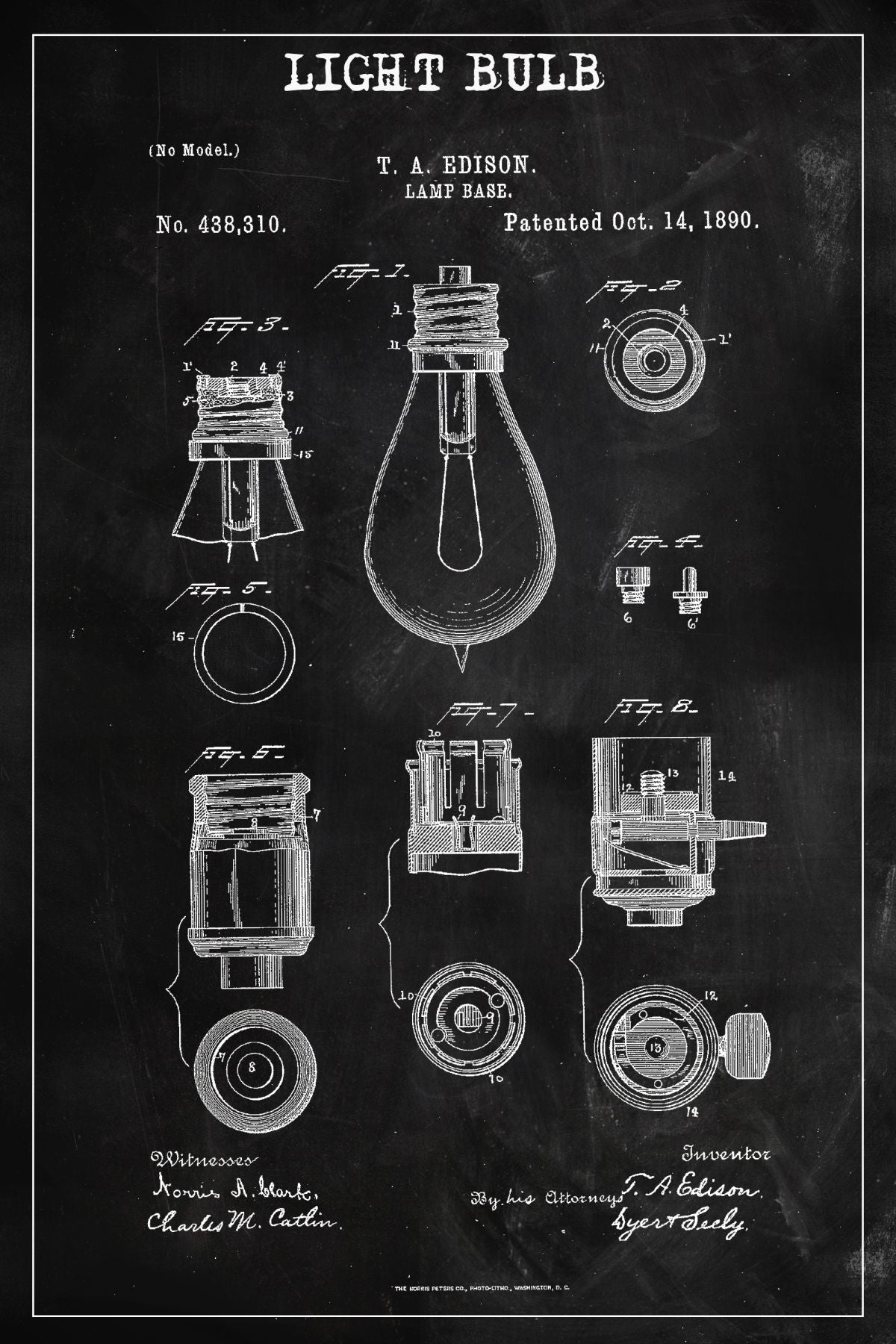 Light Bulb BW Patent