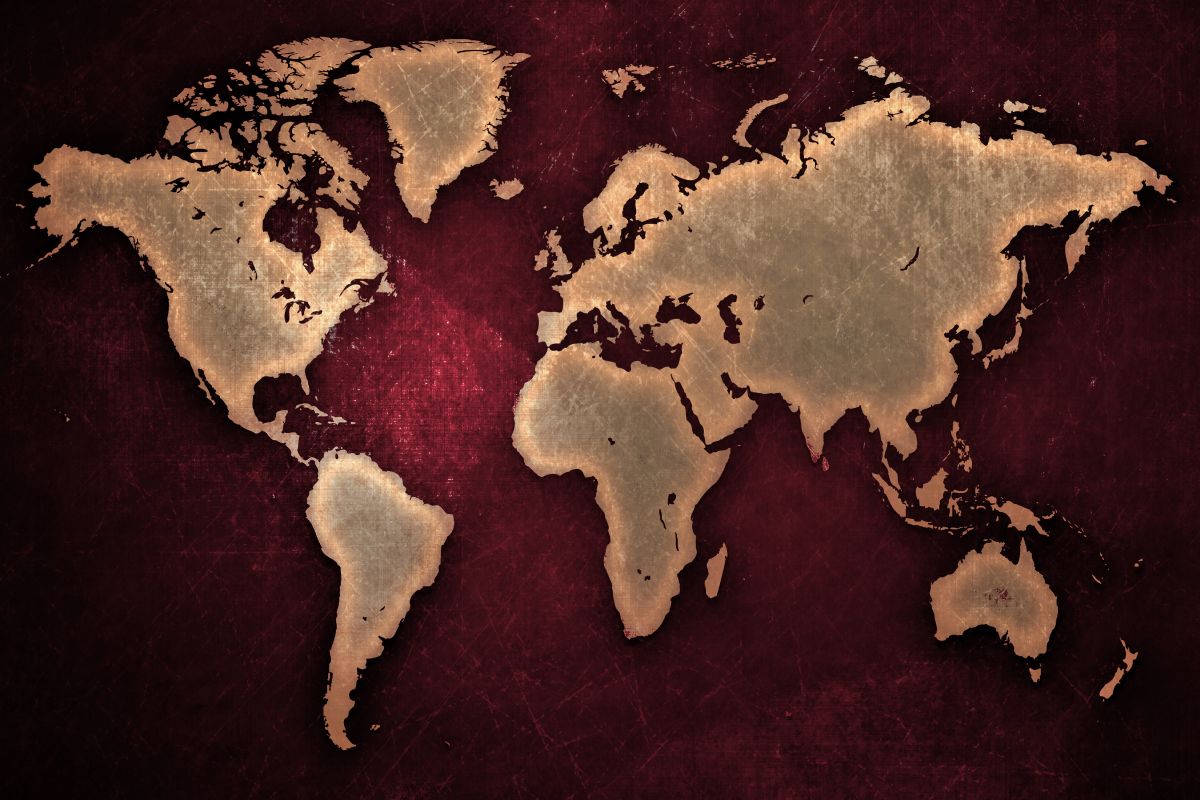 Maroon World Map