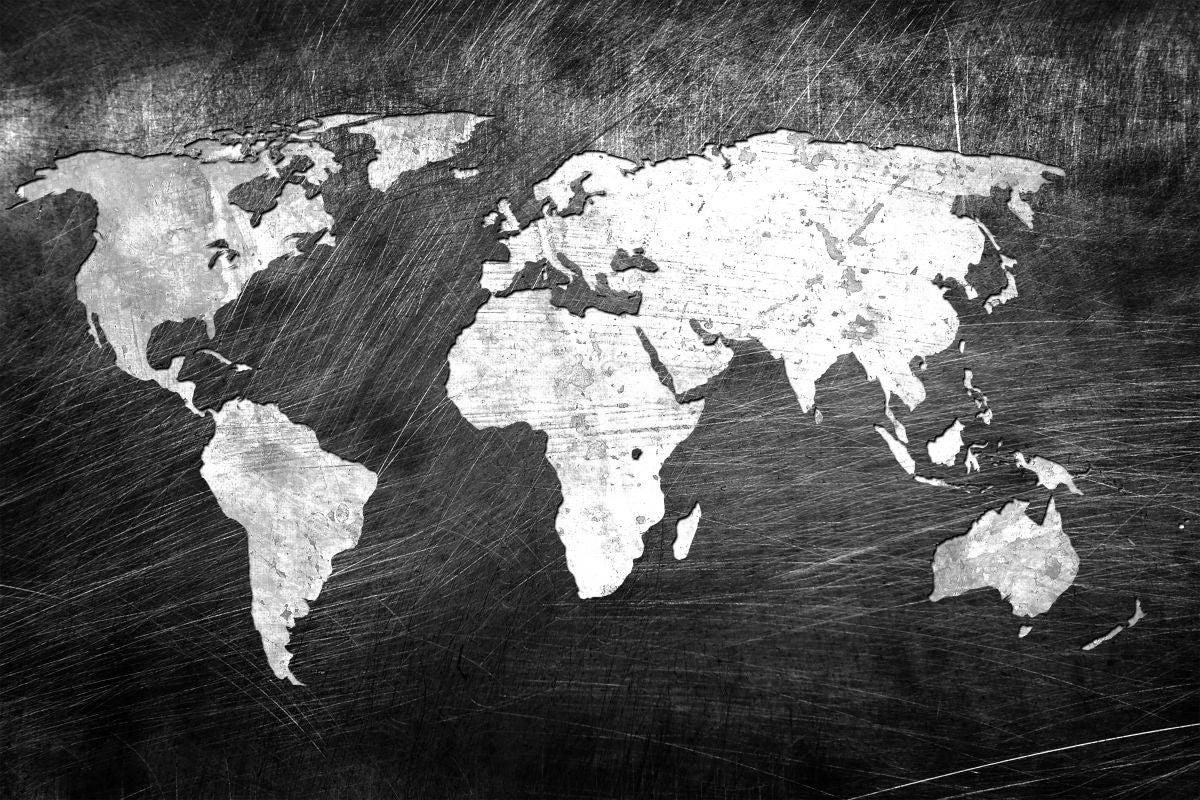 World Impression Ines Iron Impression World Map – Pineapple Licensing