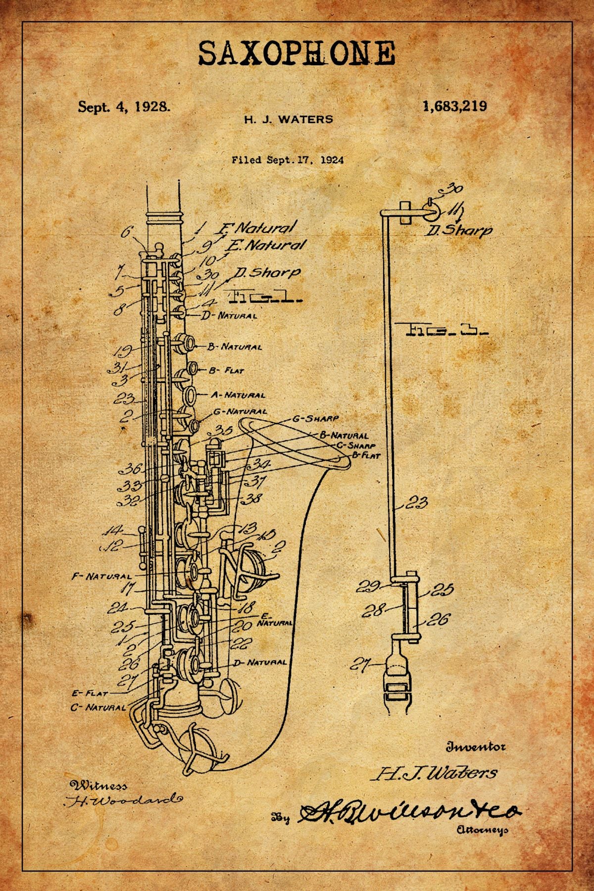 Saxophone Patent