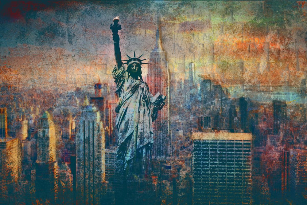 Grunge Liberty Statue