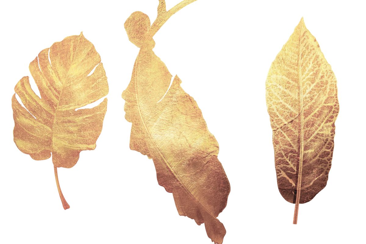 Triple Golden Leaves